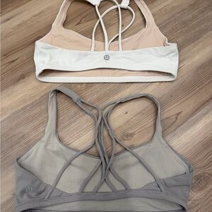 *ACCT CLOSING MAKE OFFER* Lululemon Free To Be Bra Bundle/Gray & White/Size 6